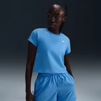 Nike Sportswear Club женская Short-Sleeve Cropped Graphic футболка синий