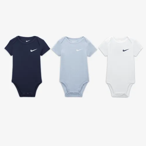 Nike Mini Me Baby (0-9M) 3 пары Bodysuits синий