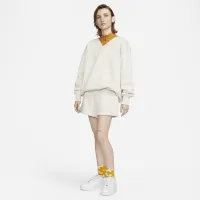 Nike Sportswear Phoenix Fleece жіноча З високою талією Loose шорти колір коричневий