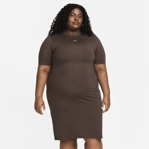 Nike Sportswear Essential женская Midi Костюм (большие размеры) цвет коричневый