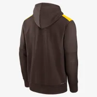 San Diego PaКостюм Authentic Collection чоловічі Nike Therma MLB Pullover Толстовка з капюшоном колір коричневий