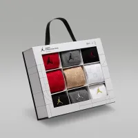 Nike Jordan Big детские Holiday Crew Gift Box (9 пары) цвет красный