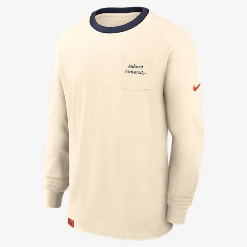 Auburn Athletic Prep Max90 Pocket Logo мужские Nike College Long-Sleeve футболка цвет коричневый