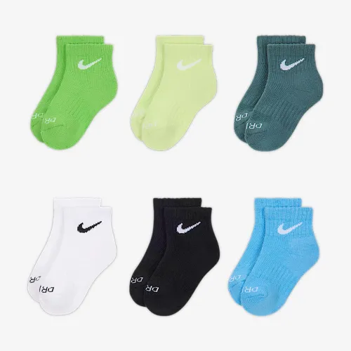 Nike Dri-FIT Performance Basics Little детские Ankle носки (6 пары) многоцветный