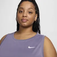 Nike Dri-FIT женская Tank (большие размеры) цвет фиолетовый