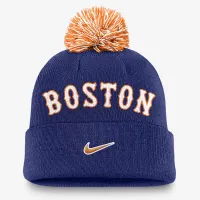 Boston цвет красный Sox Peak мужские Nike MLB Cuffed Pom Beanie синий