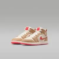 Nike Jordan 1 Mid SE Little дитячі Кросівки колір коричневий
