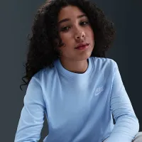 Nike Sportswear Big дитячі Long-Sleeve футболка блакитний