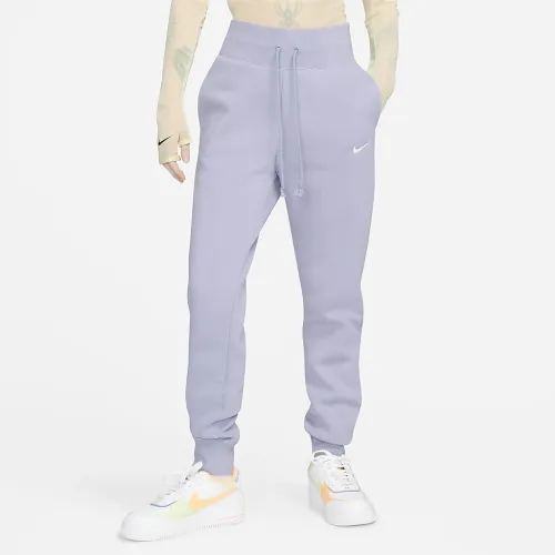 Nike Sportswear Phoenix Fleece женская С высокой Талией Joggers цвет фиолетовый