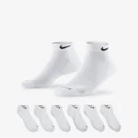 Nike Everyday Plus Cushioned тренувальні Low шкарпетки (6 пар) колір білий