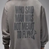Nike Jordan Brooklyn Fleece мужские Pullover Толстовка с капюшоном цвет серый