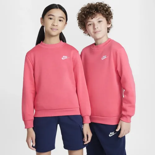 Nike Sportswear Club Fleece Big детские свитшот Pink