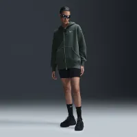 Nike Sportswear Phoenix Fleece женская оверсайз Full-Zip Толстовка с капюшоном цвет зеленый