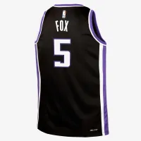 De'Aaron Fox Sacramento Kings 2024/25 Icon Edition Big детские Nike NBA Swingman Jersey цвет черный