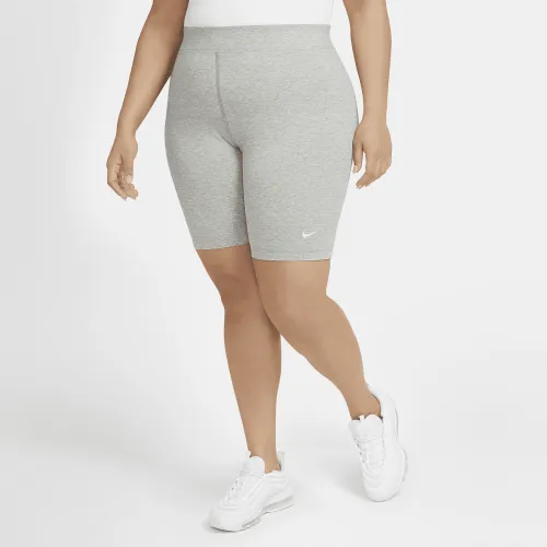 Nike Sportswear Essential женская Mid-Rise Bike шорты (большие размеры) цвет серый