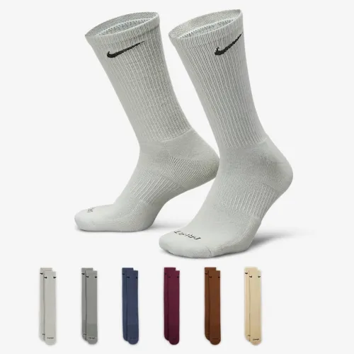 Nike Everyday Plus Cushioned тренувальні Crew шкарпетки (6 пар) різнокольорові