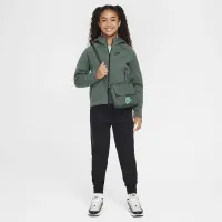 Nike Sportswear Tech Fleece Big детские (Girls') Full-Zip Толстовка с капюшоном цвет зеленый