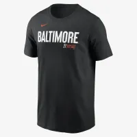 Baltimore Orioles City Connect Wordmark мужские Nike MLB футболка цвет черный