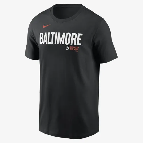 Baltimore Orioles City Connect Wordmark мужские Nike MLB футболка цвет черный