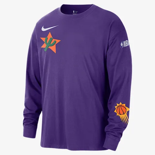 Phoenix Suns Courtside City Edition чоловічі Nike NBA Max90 Long-Sleeve футболка колір фіолетовий