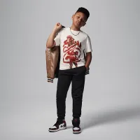Nike Jordan Big дитячі 40th Anniversary футболка колір білий
