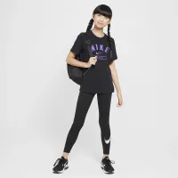 Nike Big дитячі (Girls') Cheer футболка колір чорний
