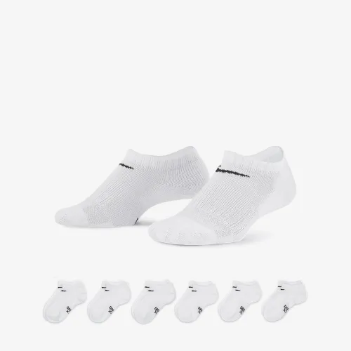 Nike Dri-FIT Performance Basics Little дитячі No-Show шкарпетки (6 пар) колір білий