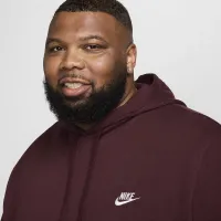 Nike Sportswear Club Fleece Pullover Толстовка с капюшоном цвет красный