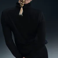 Nike Trail жіноча Dri-FIT 1/4-Zip Running Mid-Layer Top колір чорний