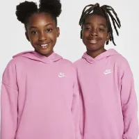 Nike Sportswear Club Fleece Big детские оверсайз Pullover Толстовка с капюшоном Pink