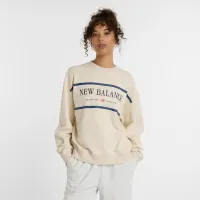Кофта/футболка New Balance WT51923LIN - бежевая