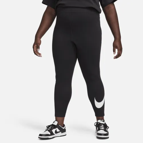 Nike Sportswear Classics жіноча З високою талією Graphic лосіни (великі розміри) колір чорний