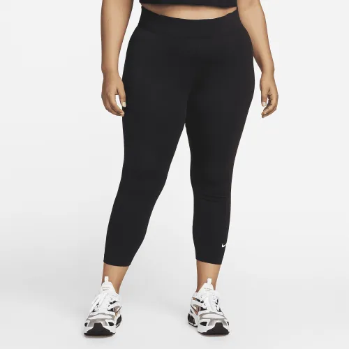 Nike Sportswear Essential женская 7/8 Mid-Rise лосины (большие размеры) цвет черный
