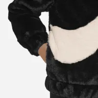 Nike Little детские Swoosh Faux Fur Куртка цвет черный