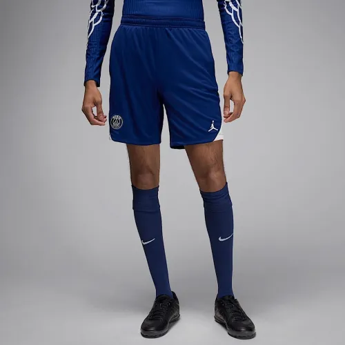 Nike Paris Saint-Germain Strike Fourth мужские Jordan Dri-FIT Soccer Knit шорты синий