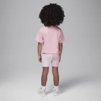 Nike Jordan Mini Me Toddler Flight Bike шорты набор Pink