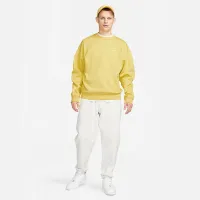 Nike Solo Swoosh мужские Fleece Crew Yellow