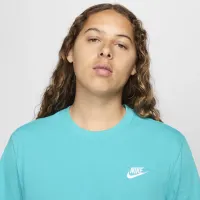 Nike Sportswear Club мужские футболка цвет зеленый