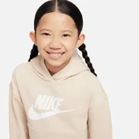 Nike Sportswear Club Fleece Pullover Little Kids Толстовка с капюшоном цвет коричневый