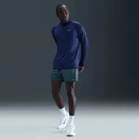 Nike Stride мужские Therma-FIT Repel Winterized 1/2-Zip Running Top синий