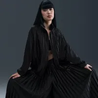 Nike Sportswear Collection женская Mid-Rise Pleated спортивные штаны цвет черный