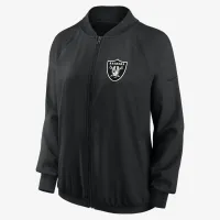 Las Vegas Raiders женская Nike Dri-FIT NFL Full-Zip Куртка цвет черный