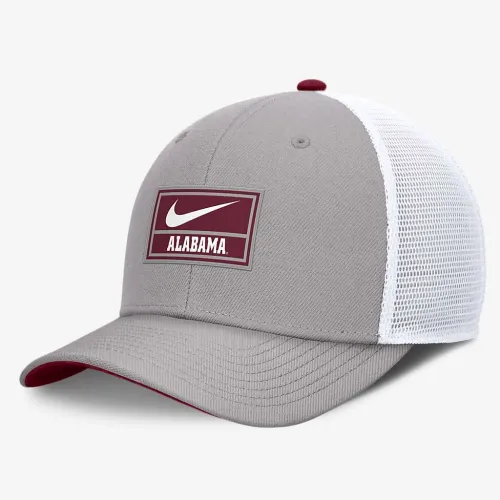 Alabama Crimson Tide On-Field Swoosh мужские Nike Dri-FIT College Trucker Adjustable Hat цвет серый