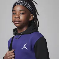 Nike Jordan MJ Essentials Big детские Pullover Толстовка с капюшоном цвет фиолетовый