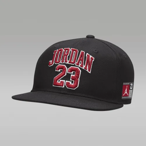 Nike Jordan Jersey Big дитячі Flat Brim Cap колір чорний