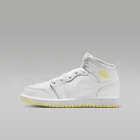 Nike Jordan 1 Mid Little дитячі Кросівки колір білий