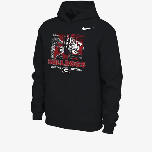 Georgia чоловічі Nike College Толстовка з капюшоном колір чорний