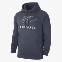 Nike Swoosh Club Fleece мужские Football Pullover Толстовка с капюшоном синий