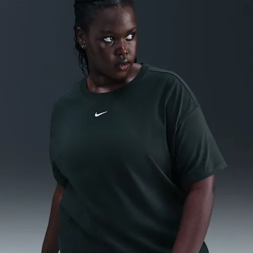 Nike Sportswear Essential жіноча футболка (великі розміри) колір зелений