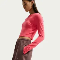 Nike Sportswear Chill Terry женская Mid-Rise French Terry шорты цвет фиолетовый